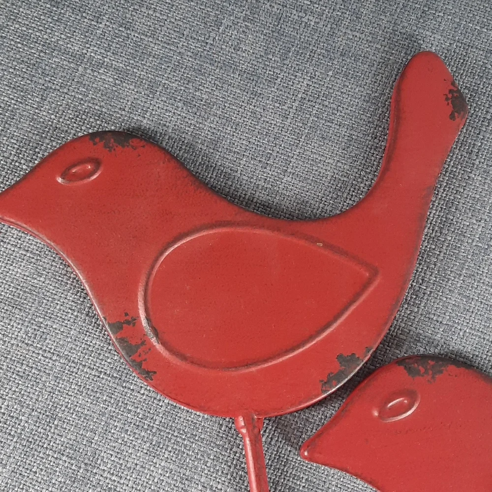 Wall Hooks Bird Birds Rustic Urban Farmhouse Home Coat Utility Laundry Room